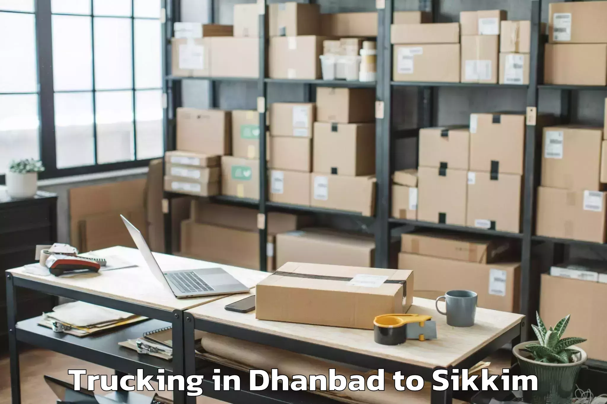 Dhanbad to Sikkim University Tadong Trucking Booking